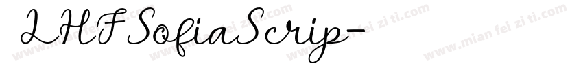  LHFSofiaScrip字体转换